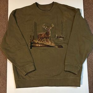 Vintage Croft&Barrow Deer Crewneck Sweatshirt Size Small
